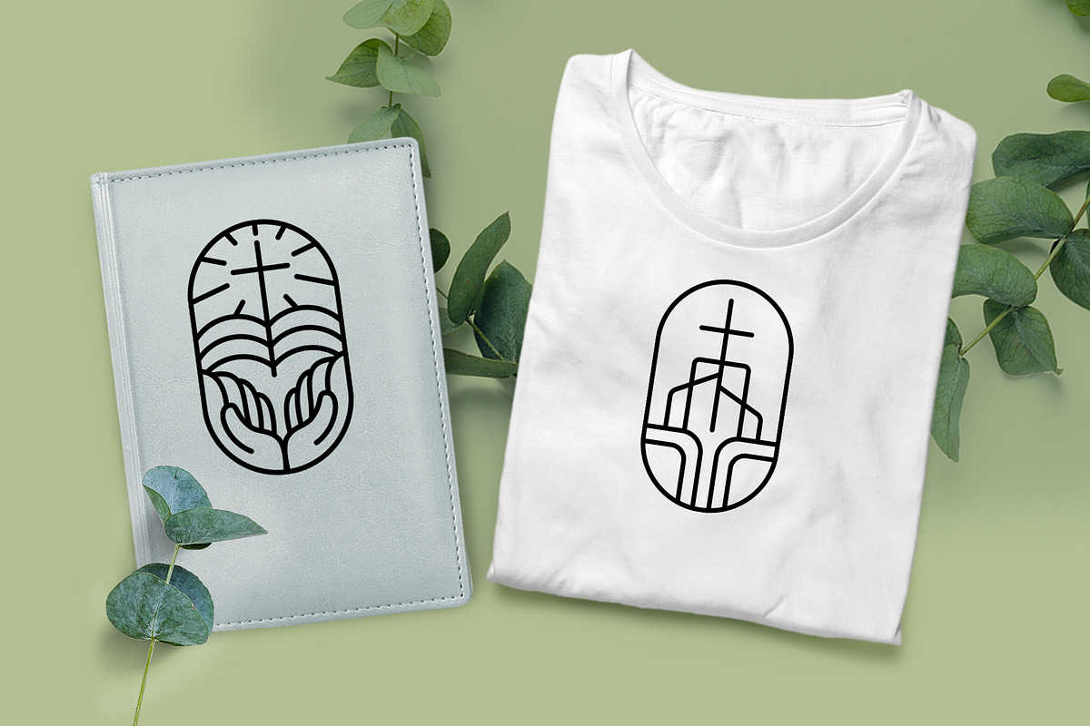 Christian Church Logos Vector SVG, an Object Graphic by Happy Letters (Photo 8 of 8)