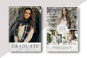 Graduation Card Template, a Card Template by AyumaDesign (Thumbnail 1 of 3)