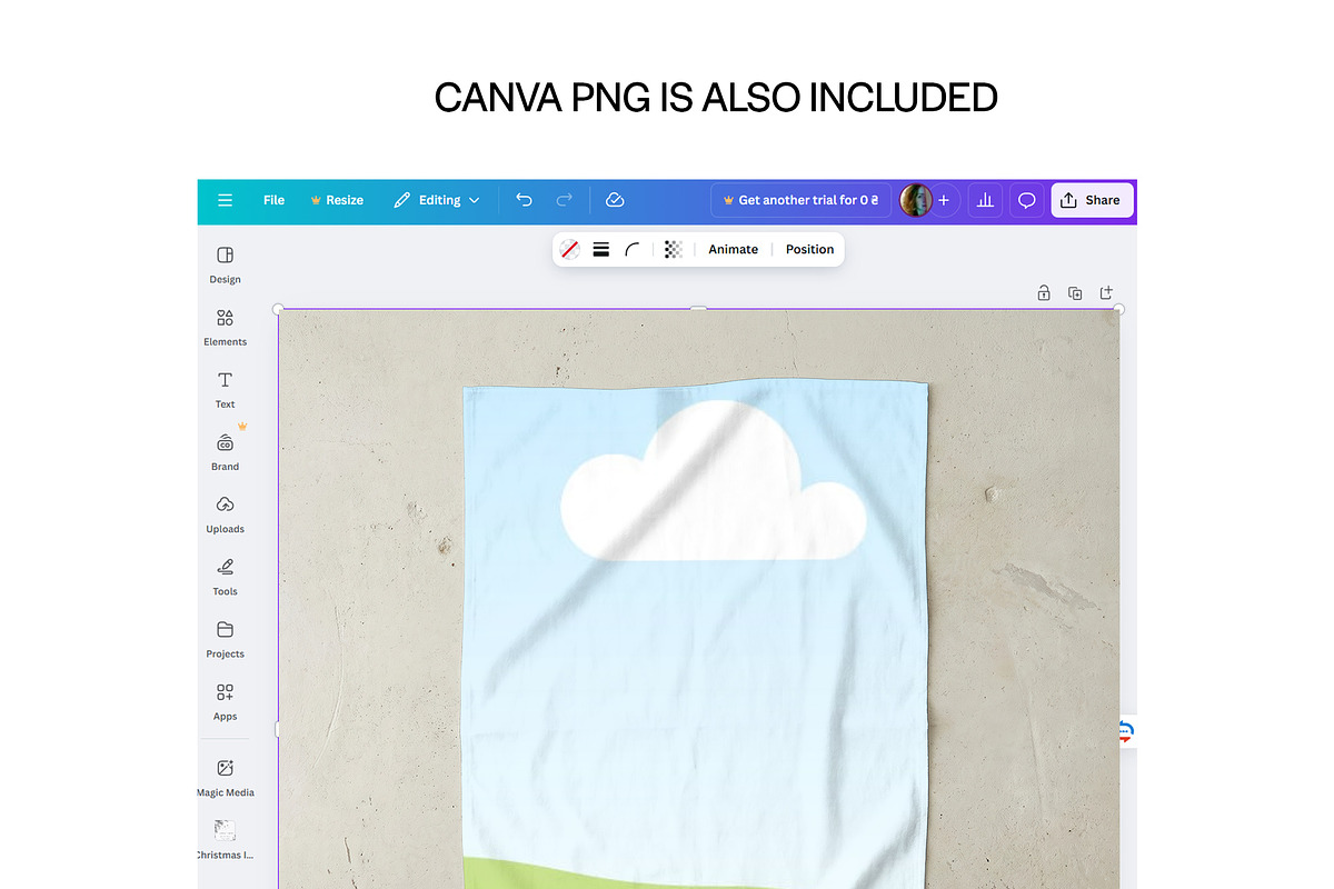 Cotton Tea Towel Mockup (PSD), a Household Mockup by 1001 mockups (Photo 5 of 6)