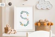 Pastel Floral Alphabet letters, a Decorative Illustration by tatiletters (Thumbnail 8 of 9)