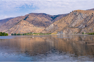 View across the Columbia River from, a Nature Photo by Backyard Stock