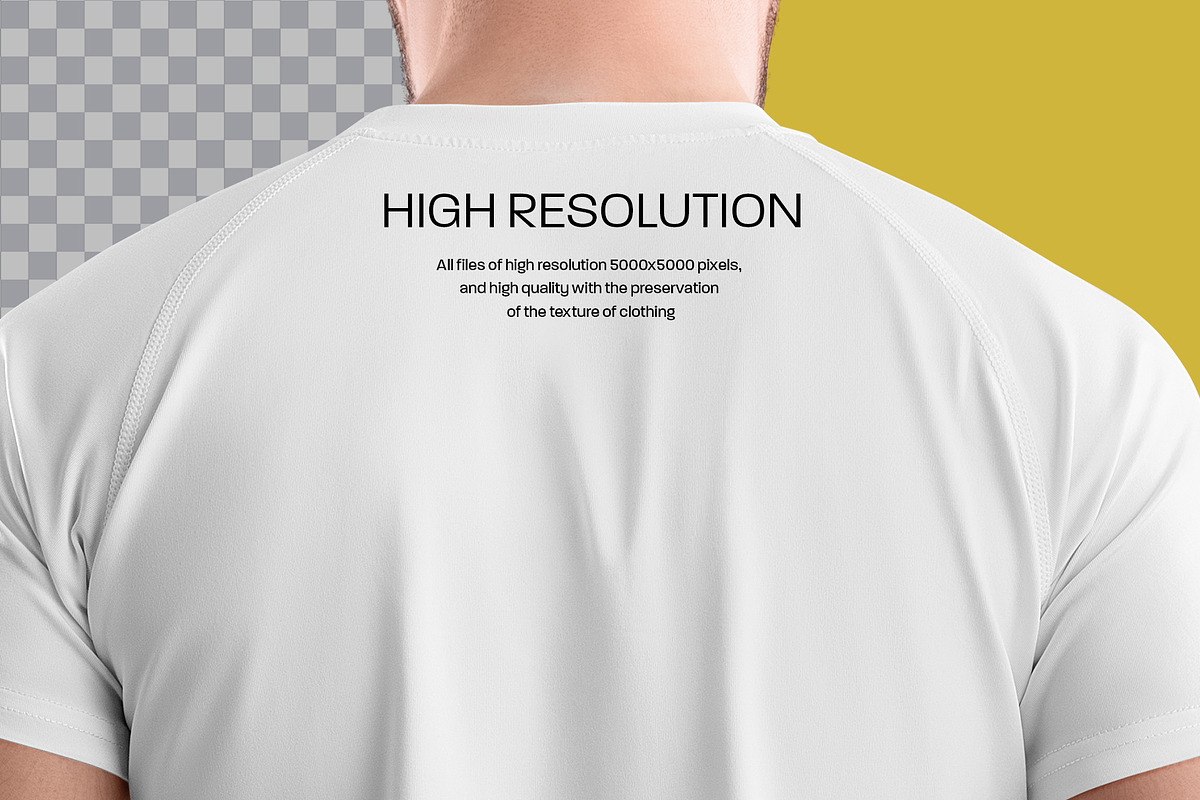 7 Men's T-Shirt and Shorts Mockups, a Shirt Mockup by Grow Design Craft Studio (Photo 8 of 9)