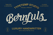 Bernfuls Script Font, a Font by Typetemp Studio (Thumbnail 1 of 9)