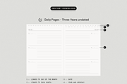 3 Years Digital Diary Goodnotes, a Stationery Template by ONYU Studio (Thumbnail 3 of 4)
