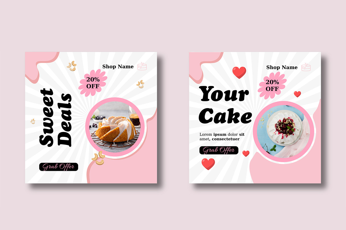 Bakery and Dessert Shop Social Media preview 5