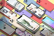 3D iPhone Presentation Mock-Up 09, an iPhone Mockup by Graphicsworld125 (Thumbnail 5 of 8)
