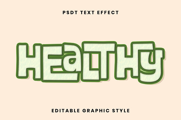 Healthy Block Outline Text Effect preview 2