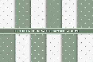 Minimal seamless symbol patterns, a Pattern Graphic by ExpressShop