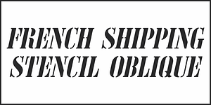 French Shipping Stencil JNL