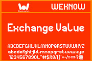 Exchange Value font, a Sans Serif Font by weknow (Thumbnail 1 of 8)