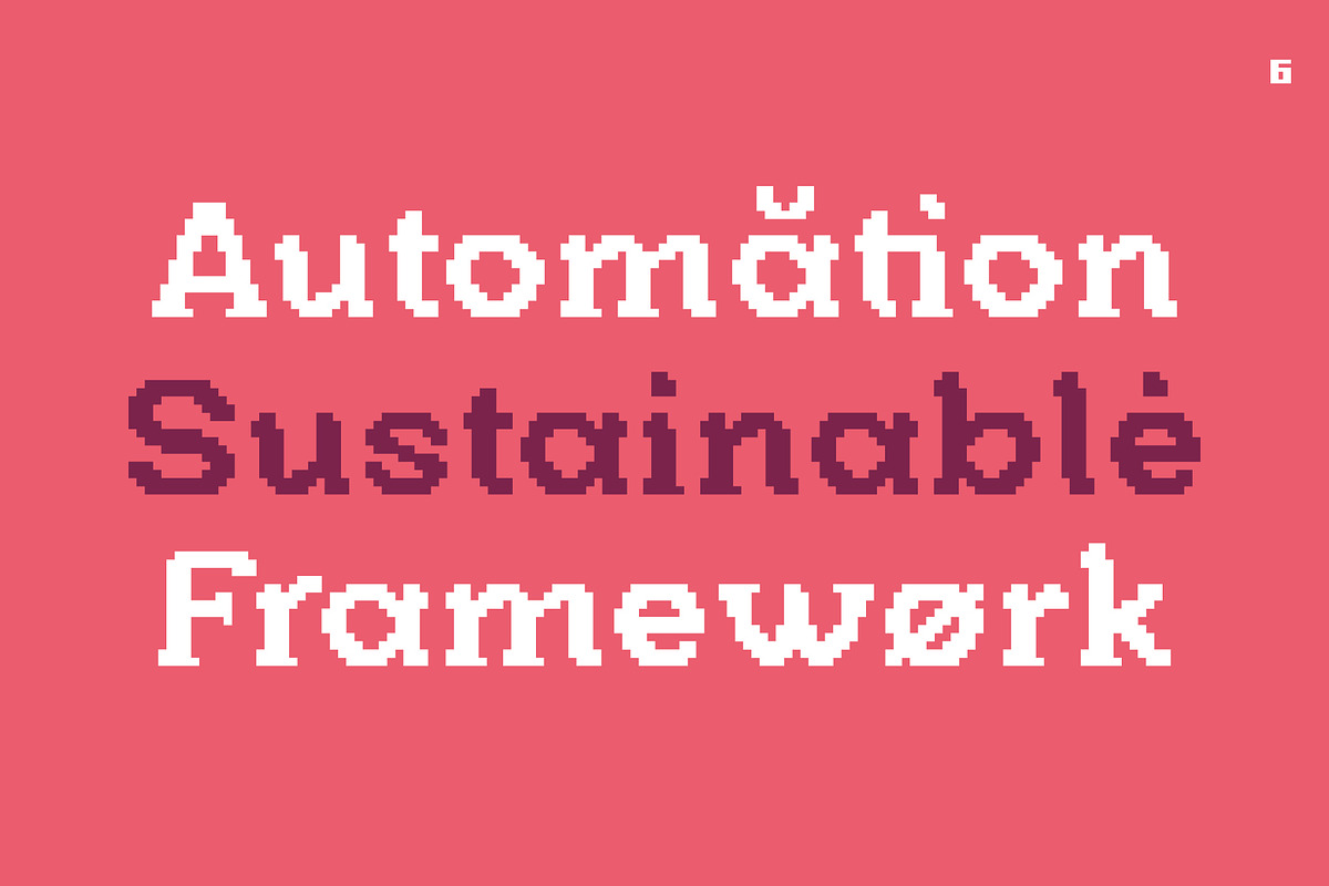 Strek – Pixel Font, a Sans Serif Font by Max Glimm Type (Photo 6 of 11)