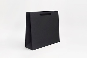 black luxury paper bag shopper
