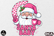 Santa baby Christmas PNG, an Illustration by DreamCafeArt (Thumbnail 1 of 6)