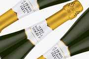Champagne Green Bottle Mockup, a Packaging Mockup by Graxaim Mock-up (Thumbnail 3 of 7)