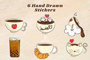Cute Stickers For Coffee Lovers, an Illustration by tawakkultales (Thumbnail 2 of 4)