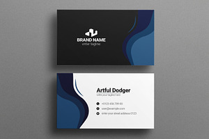 Modern Business Card Design, a Business Card Template by MightyDesign