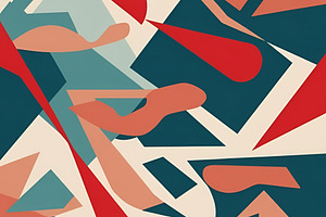 Triangle and round abstract shapes, an Abstract Photo by ComfortQ