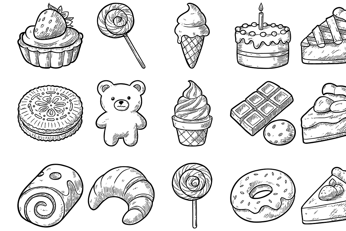 Assorted Desserts Collection Pack, an Object Graphic by nikagraphic (Photo 2 of 3)