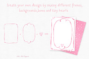 Pink Watercolor Hand-Drawn Frames, an Object Graphic by Solo Art Original (Thumbnail 7 of 14)