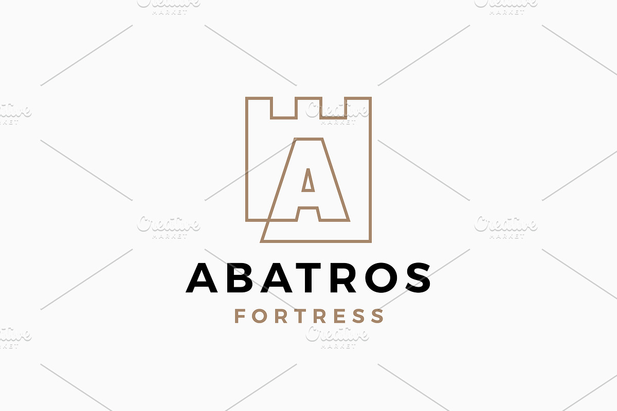 A Letter Castle Fortress Logo, a Branding & Logo Template by VASTARD STUDIO