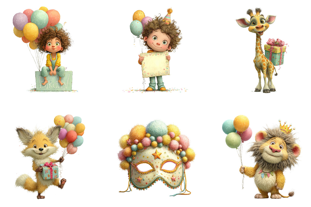 Whimsical kids birthday Celebration, an Illustration by CreationArt (Photo 6 of 7)