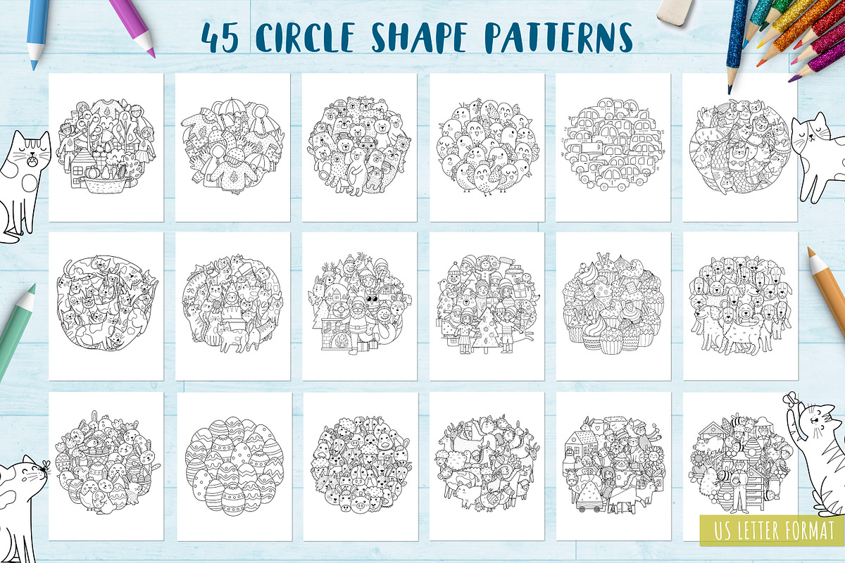 90 Coloring Pages Collection, an Illustration by Gulnara Sabirova (Photo 7 of 22)
