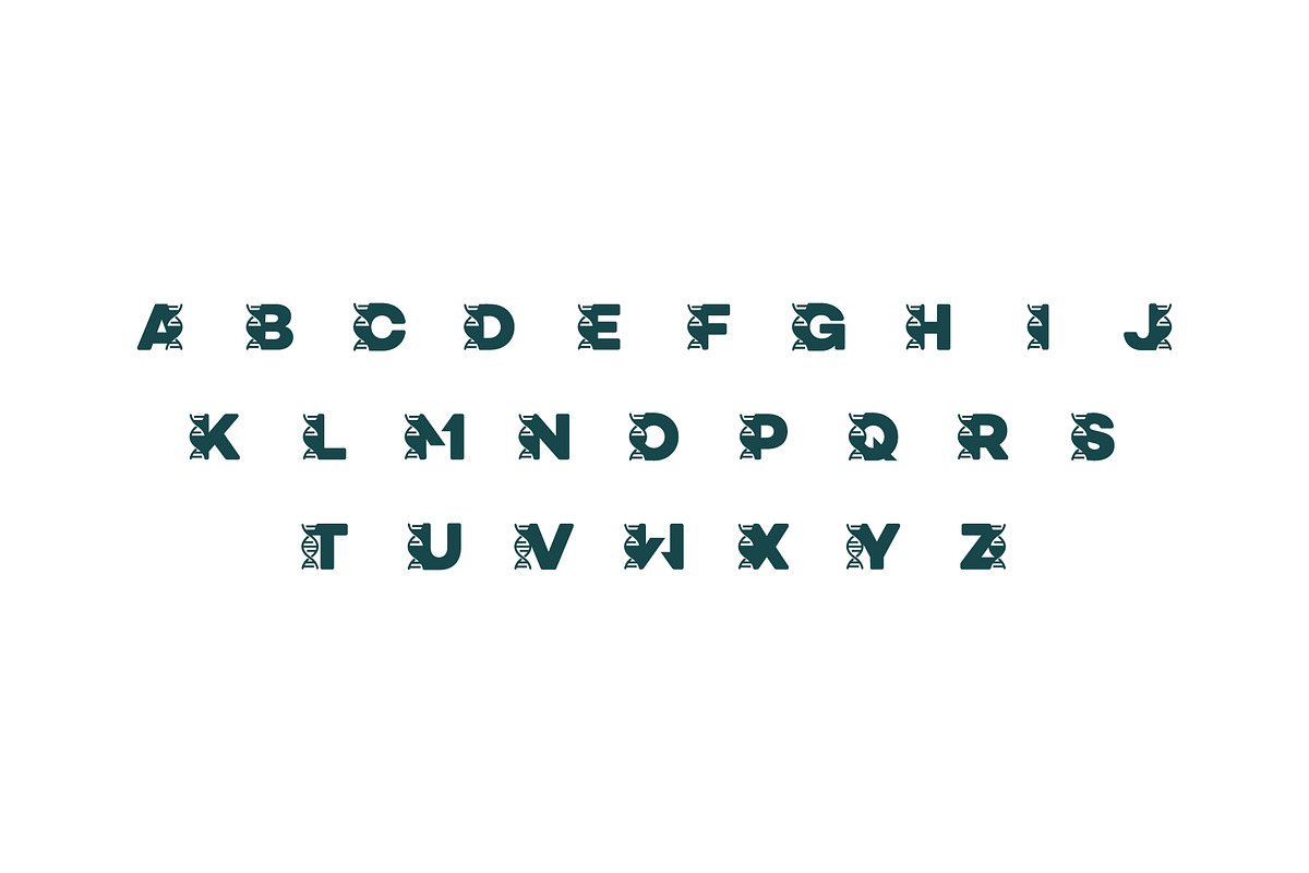 Collection of Science Genetic Font, a Branding & Logo Template by Lucky Creative (Photo 3 of 4)