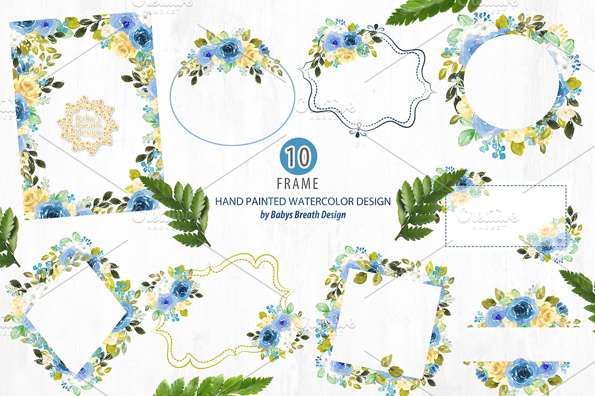 -50% Blue Romance Flower Design, an Illustration by Babysbreath/Dandelionery (Photo 3 of 4)