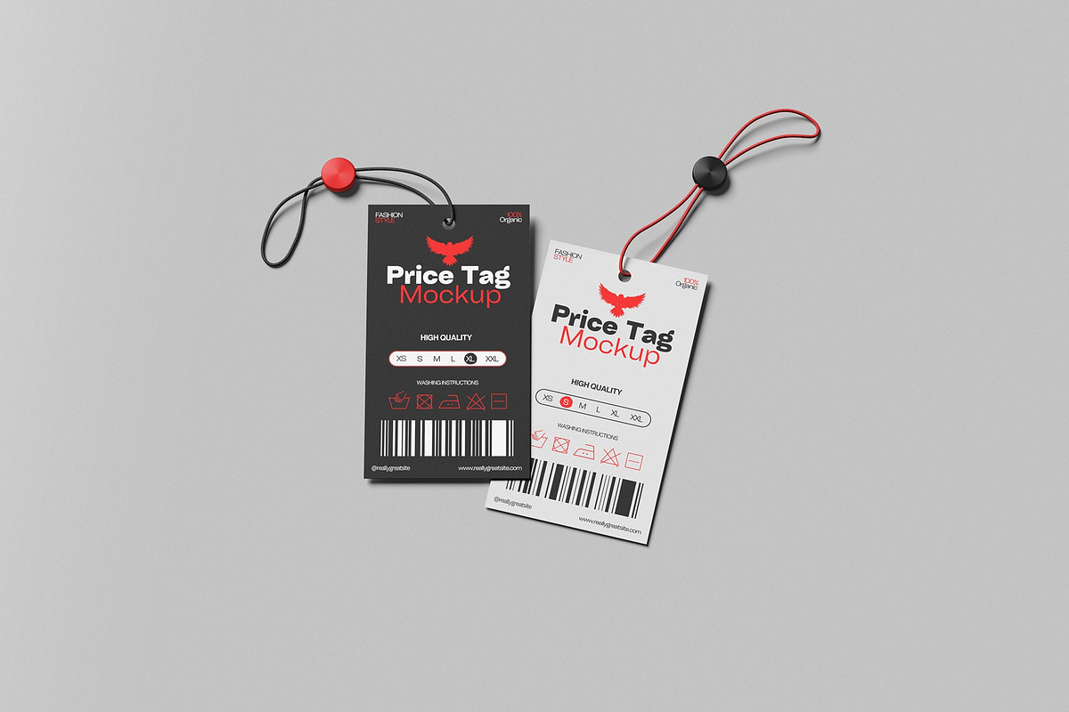 Price Tag Mockup, a Merchandise Mockup by hokagata (Photo 4 of 5)
