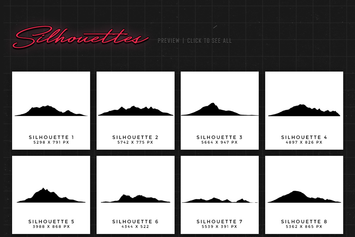 Retro Landscape Kit, an Object Graphic by MiksKS (Photo 14 of 18)