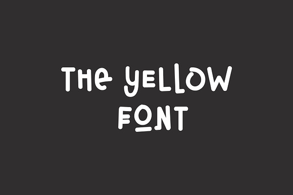 The Yellow Font preview 8