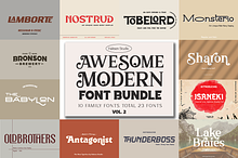 Awesome Modern Font Bundle Vol-2