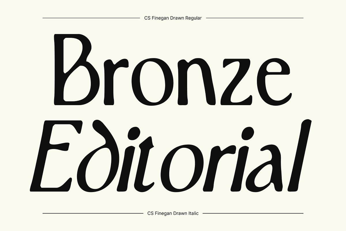 CS Finegan Drawn, a Serif Font by Craft Supply Co. (Photo 3 of 8)