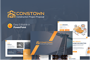 Constown – Construction Project PPTX, a Presentation Template by Premast (Thumbnail 1 of 8)
