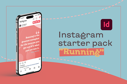 Instagram starter pack: "Running"