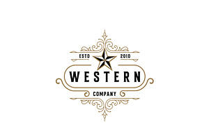 Vintage Western Logo Design