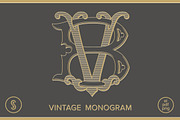BV Monogram VB Monogram, a Branding & Logo Template by Shuler Studio (Thumbnail 1 of 6)