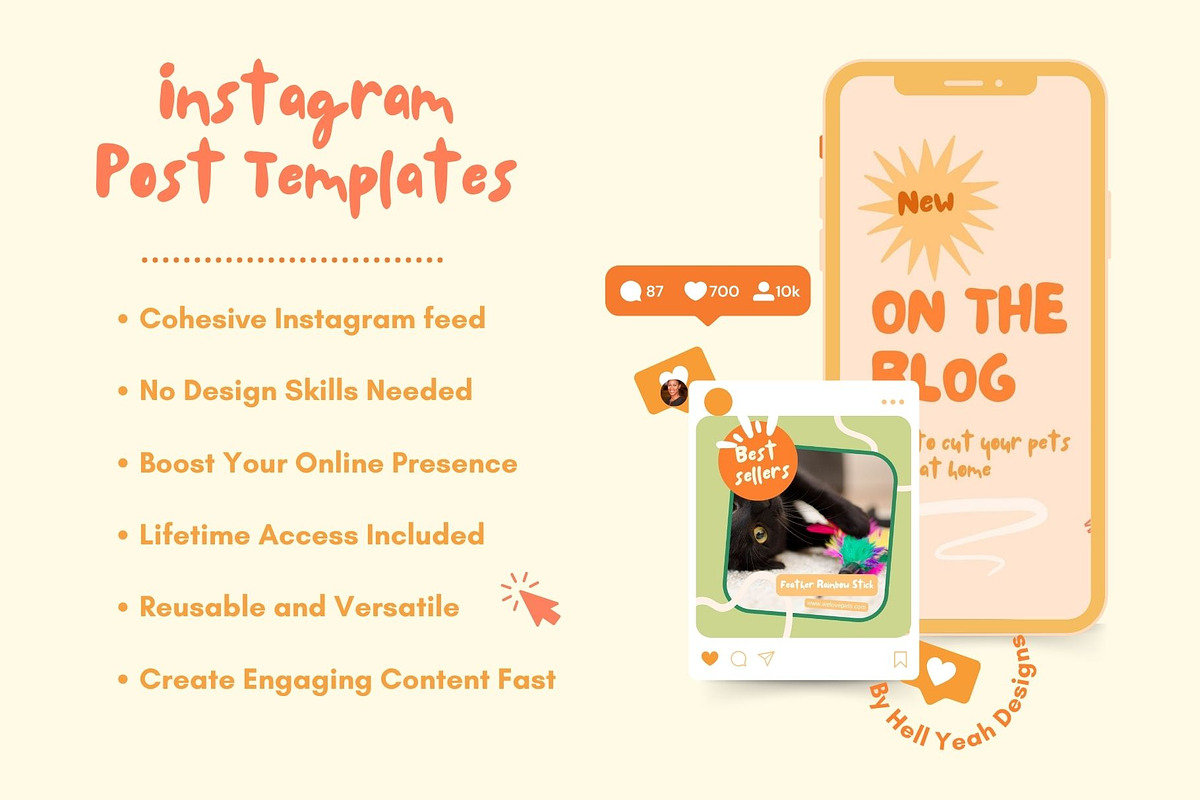 Funky Pets Instagram Story Templates, a Social Media Template by Hell Yeah Designs (Photo 7 of 11)