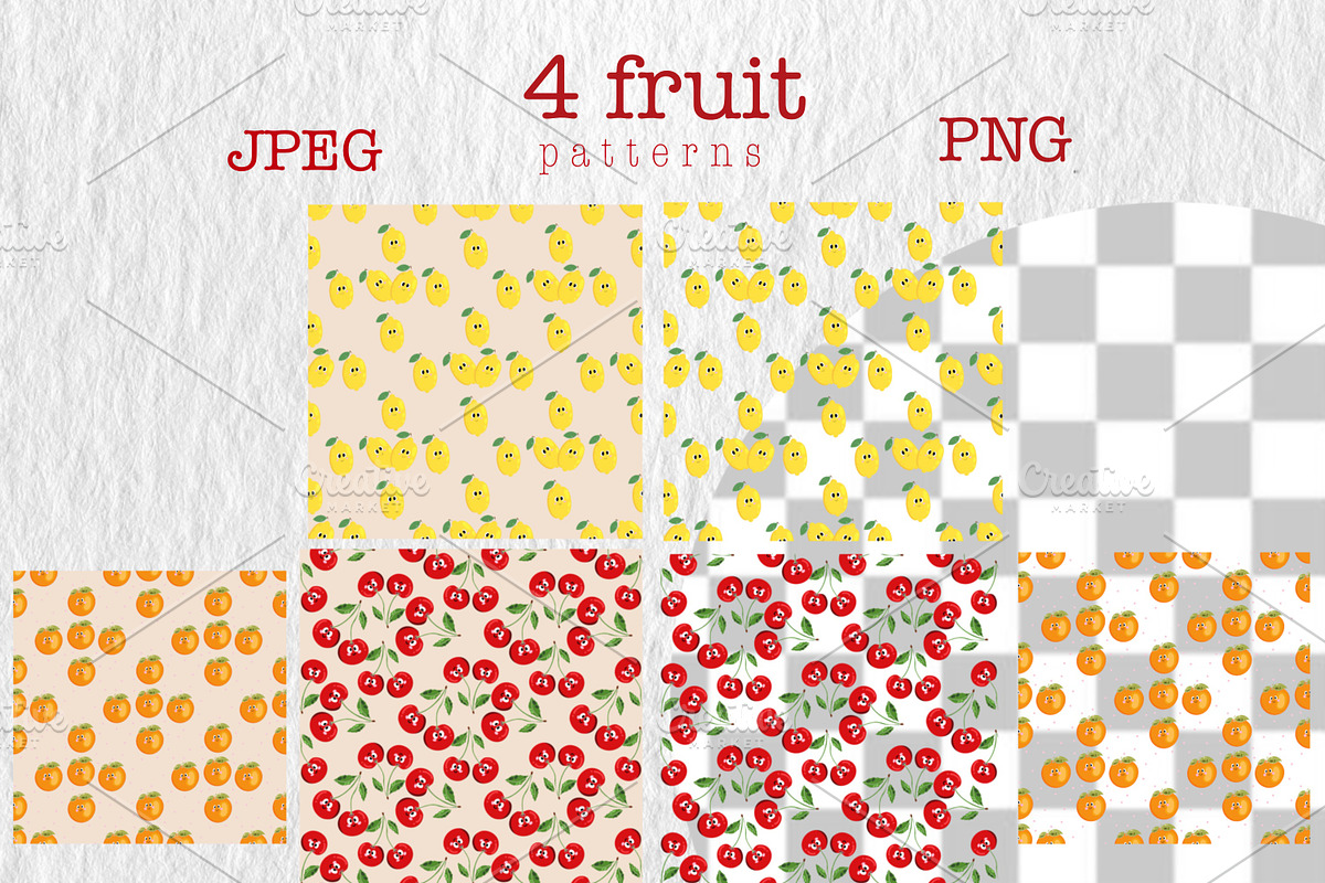 Fruit Friends clipart, an Icon by Oleksandra Illustrates (Photo 6 of 12)