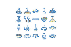 lamp ceiling light interior home, an Object Illustration by pikepicture