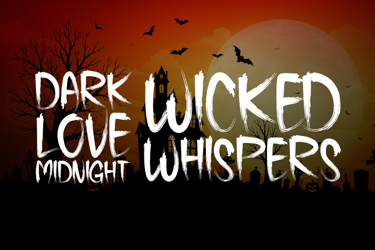 Dark District Typeface, a Handwritten Font by Seemly Fonts (Photo 2 of 5)