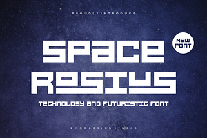 Space Rosius - Tech & Digital Font