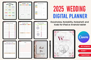 2025 Digital Planner Bundle, a Stationery Template by Designmela01 (Thumbnail 7 of 10)
