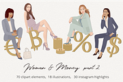 Woman & Money  Part 2 Illustrations, a Finance Illustration by Irena Art (Thumbnail 1 of 9)