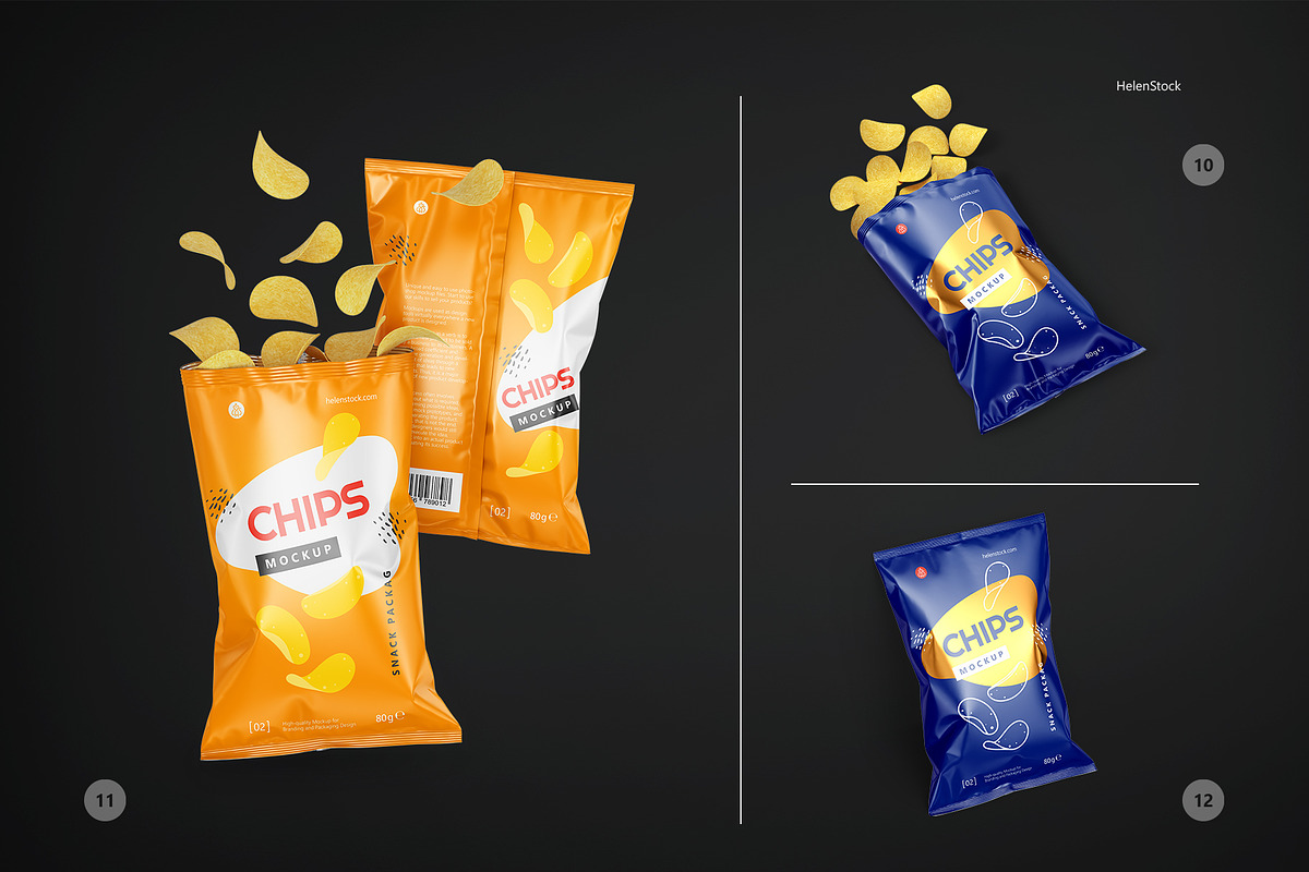 Snack Packaging Mockup Set, a Packaging Mockup by HelenStock (Photo 10 of 13)