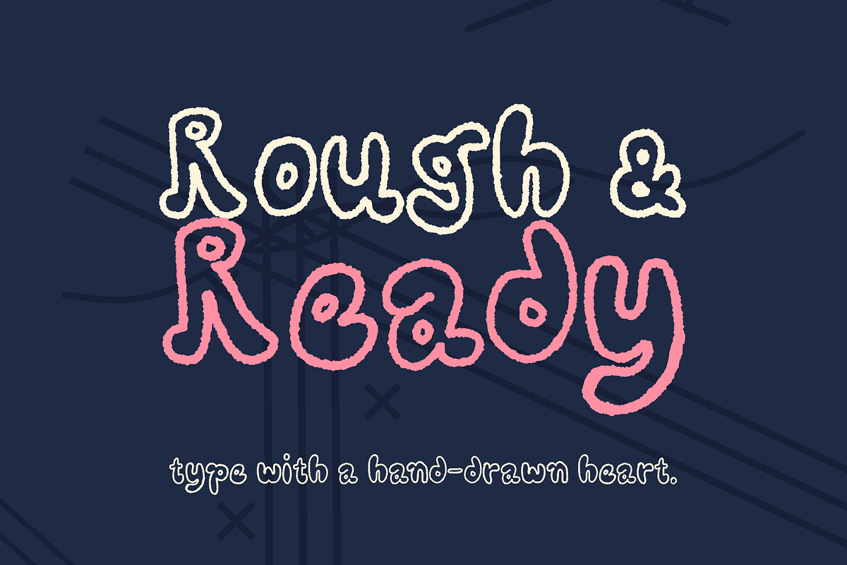 Slopuf | Hand-Drawn Outline Font, a Handwritten Font by Oblique Foundry (Photo 2 of 11)