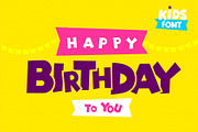 Kids Font otf, a Symbol Font by Vector photo shop (Thumbnail 5 of 6)