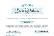 2 in 1 stylish banner Word resume, a Resume Template by Inkpower (Thumbnail 3 of 4)