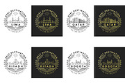44 Linear City Badges, an Outline Icon by Kursat Unsal (Thumbnail 7 of 25)