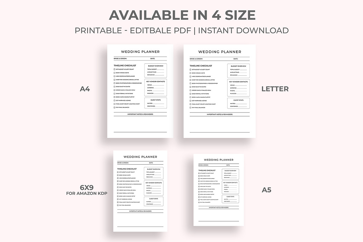 Wedding Planner, a Stationery Template by M9 Design (Photo 2 of 5)